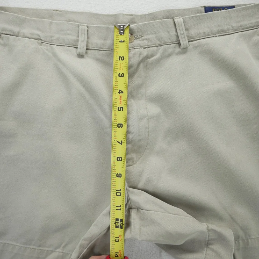 Polo Ralph Lauren Mens Classic Fit 6 Inch Chino Shorts Khaki Tan Size 40 Cotton